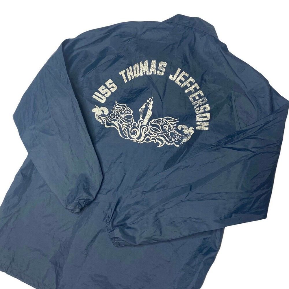Vintage US Navy Jacket USS Thomas Jefferson Submarine Pla-Jac USA MADE 1970s